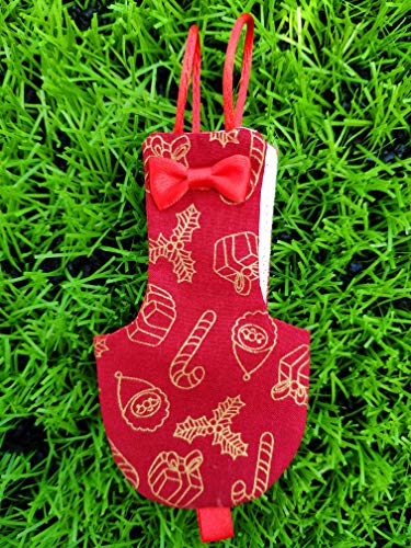 Weihnachtliche Papageien-Windel für Vögel, Neujahrsgeschenk, Geschenk für Vogelliebhaber, Fliegeranzüge, wiederverwendbare waschbare Windeln Wellensittiche Sittiche(Rot, XL) von KUSO