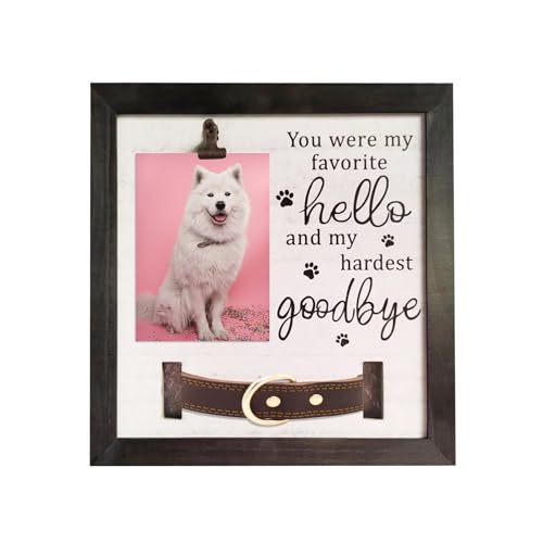 KWCLTH Benutzerdefinierte Hundehalsband Memorial Album Heavenly Hund Jahre Plaque Personalisierte Haustier Verlust Keepsake von KWCLTH