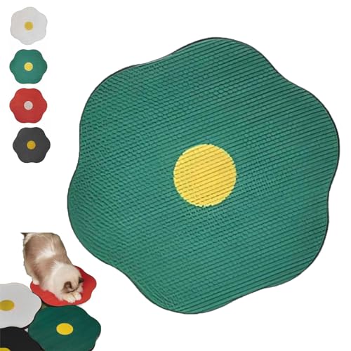 KWHEUKJL Flower Scratching Pad for Cats, Cat Wall Scratcher Corrugated Cardboard, The Cuddles Meow Wall Cat Scratcher, Cat Scratching Mat Furniture Protector (Green) von KWHEUKJL