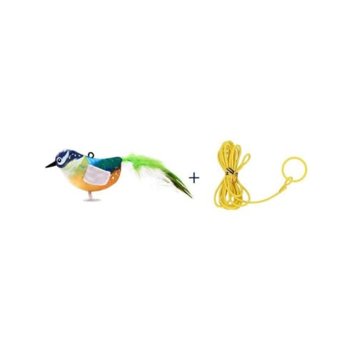 KWJNH Spielzeug Hängender Vogel, einziehbares Teaser-Spielzeug, hängendes interaktives Spielzeug, einziehbare Katzen, Jagdübung, für den Innenbereich von KWJNH