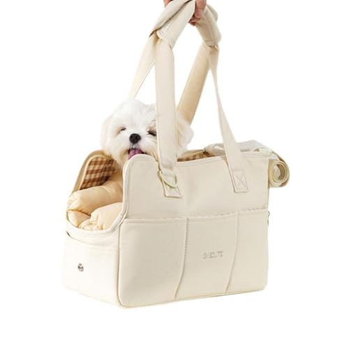 looking Haustiertasche, Reisetasche, Auto, Outdoor, Tragetasche, freiliegender Kopf, kleine Hundebeutel, wiederverwendbar, Einkaufstasche, Cross-Body Portable von KWJNH