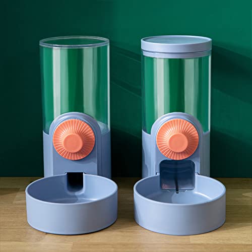 KWQBHW Pet Feeder und Wasserspender Set, Automatische Katze Hund Futternapf Schwerkraft Pet Food Feeder, Selbstfütterungsstation für Hunde Katzen Kaninchen von KWQBHW