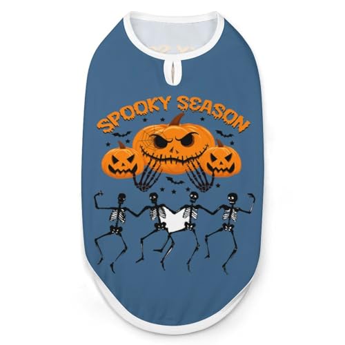 Halloween-Kostüme für Hunde, Größe 2XL, Halloween, kleine Hunde, Katzen, Haustiere, atmungsaktive T-Shirts, Hundekleidung, Welpen-T-Shirt, Weste, weich und leicht, für kleine und große Hunde 2u2bhzg4n von KWQDOZF