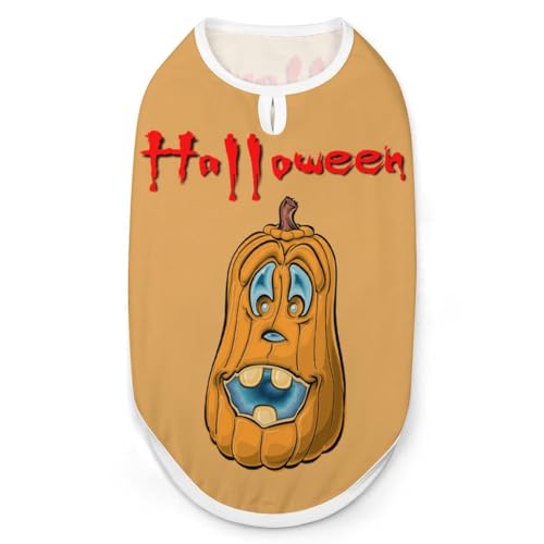 Halloween-Kostüme für Hunde, XL, Halloween, kleine Hunde, Katzen, Haustiere, atmungsaktive T-Shirts, Hundekleidung, Welpen-T-Shirt, Weste, weich und leicht, für kleine und große Hunde 2u2bhxxltysm von KWQDOZF