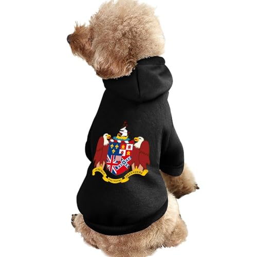 Kapuzenpullover für Hunde mit Wappen von Alabama, Bedruckt, lustiges Winter-Hunde-Sweatshirt, Katzen-Kapuzen-Welpen-Outfit, süßes Kostüm für kleine, mittelgroße und große Hunde und Katzen von KWQDOZF