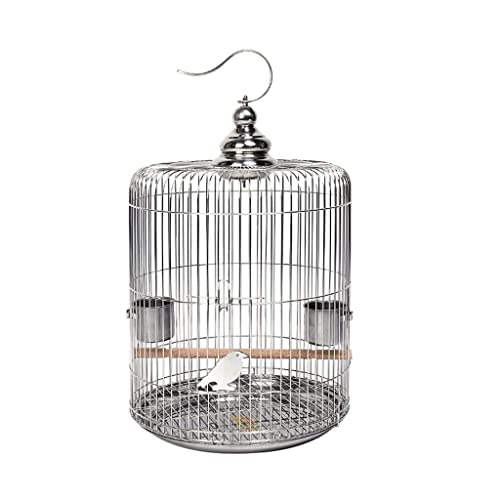 KXQYIKYI Feste Schmiedeeisen -Vogelkäfer Edelstahl Vogelkäfigquadratische Vogelhaus Kreative Vogelträger Innen Vintage Vogel Flug Cage (30 cm) von KXQYIKYI