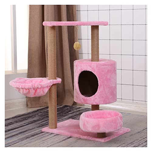 Katzenbaum, 76,2 cm hoch, Kratzspielzeug, Aktivitätszentrum, Klettergerüst für Katzen, Katzenturm, Katzenwohnung, mehrstöckiges Möbel, Kratzbäume für Hauskatzen (Farbe: D) von KXQYIKYI