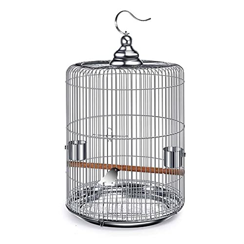 Massiver Indoor/Outdoor Voliere Edelstahl Vogelkäfig Groß Hängender Papagei Zuchtkäfig Metall Haustier Zubehör Vogelkäfig Sittich Käfig (Modell 36) von KXQYIKYI