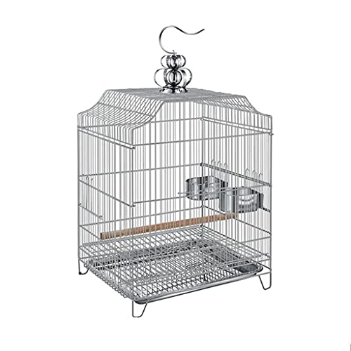 Massiver Indoor/Outdoor Voliere Wellensittichkäfig Kann Brutkasten Brutkasten Brutkasten Groß Edelstahl Vogelkäfig Starling Kann Baden Hängender Käfig für Kleine Vögel Vogelkäfig Sittichkäfig (A) von KXQYIKYI