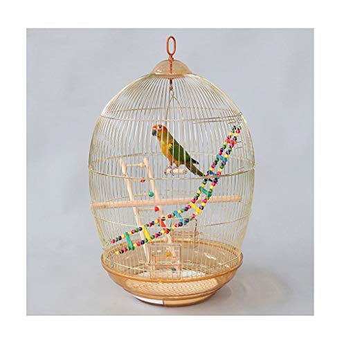 Massiver Vogelkäfig Vogelkäfig Ornament Papageienkäfig Drossel Myna Großer Metall Vogelkäfig Haustier Zuhause Tragbarer Vogelkäfig für Lovebirds Finken Papageienkäfig Vogelkäfig (1) von KXQYIKYI