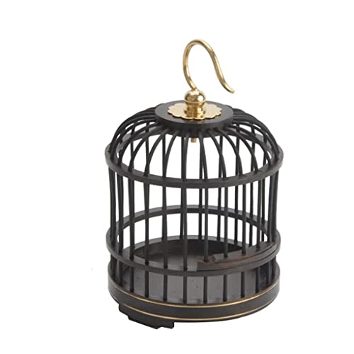 KXQYIKYI Solid Bambusvogelträger Vintage Square Bird Cage Haushalt runde Birdcages Tragbarer Flugkäfig für Außenwerter (Runde C) von KXQYIKYI