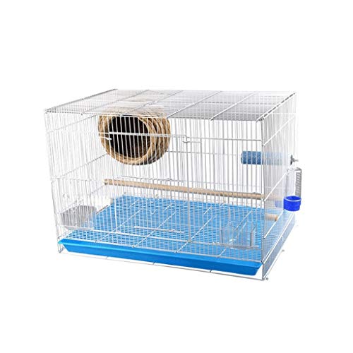 Solid Bird Cage Square Shotpagrot Käfig Haushaltswirtschaft Bird Cage Haustier Vorräte für Lovebirds Finken Papageienvogel Käfig (Medium) von KXQYIKYI