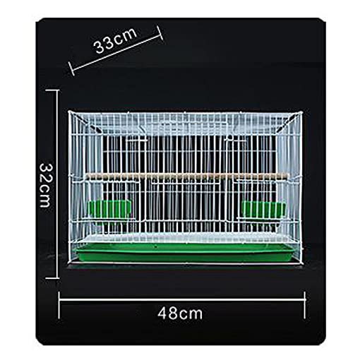 KXQYIKYI Solid Bird Cage Vogel Käfig Pigeon Käfig Tiger Papagei Wen Bird Myna White-Eye Lark Bird Cage Großes übergroßes Haus für Lovebirds Finken Papageienvogel Käfig (C) von KXQYIKYI