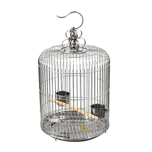 KXQYIKYI Solid großer Vogelkäfig Edelstahl Vogelkäfige Schmiedeeisen -Vogelhausträger Hängende Flugkäfig Kreative Vogelkäfige für Outdoor (36 cm/14,1 Zoll) von KXQYIKYI