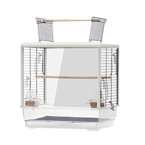 Solid großer Vogelkäfig klare Ziervogelkäfige Luxuszüchtungsvogelträger Square Flight Cage für mehrere kleine Vögel (Stil C) von KXQYIKYI