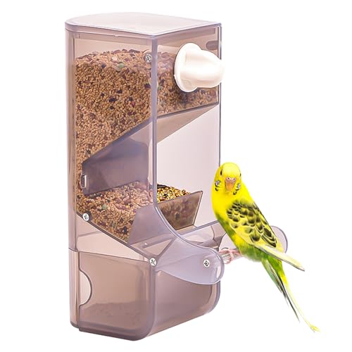 Automatischer Vogelkäfig -Feeder Durchscheinender Spritzer Beweis Keine Mess Vogelfutterhäuscht von KYEQATY