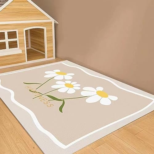 Schmutzdichte Matte für Haustiere, wasserdicht, öldicht, kleiner Teppich für Hunde, Katzen, Cartoon-Haustiermatte, rutschfeste Unterseite (Stil 4,50 x 80 cm) von KYMMPL