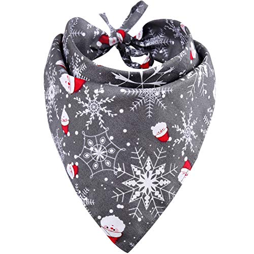 KZHAREEN Weihnachten Hunde-Bandana Reversible Triangle Lätzchen Schal Zubehör für Hunde, Katzen, Haustiere Tiere groß von KZHAREEN