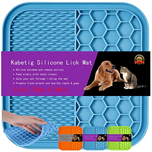 Kabetig Silikon XL Hunde Leckmatte für Hunde Große Rassen - XLarge Hunde Leckmatte für Hunde Große Rassen mit Saugnäpfen - XL Größe Leckpad für große/extra große Hunde von Kabetig