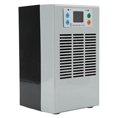 Kadimendium Elektrischer Warmwasserbereiter, Kühler, Intelligente Temperaturregelung, ABS-Gehäuse, Kühlung, Heizgeräte für Aquakultur, 20 L, 70 W, Wechselstrom 100–240 V (EU-Stecker Pumpe von Kadimendium