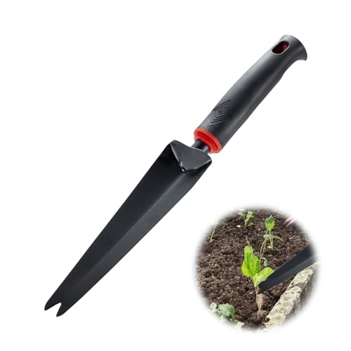 Unkrautjäter Edelstahl Gartengerät Hand Weeder mit Griff Unkrautjäte Länge 34 cm Unkrautstecher, Ideales Gartengerät zum Effektiven Jäten Werkzeug für Umstoßen, Umpflanzen, Jäten, Entwurzel (1PC) von Kaezuy