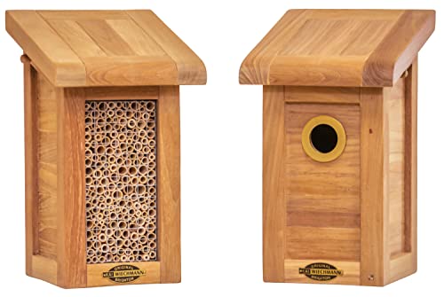 Teak Nistkasten Set premium Vogelhaus und Insektenhotel von Kai Wiechmann