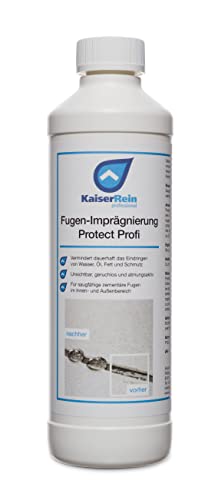 KaiserRein Fugen-Imprägnierung Protect Profi ist eine Spezial-Imprägnierung zur Fugenversieglung innen und außen für Terrasse, Balkon, Bad, Dusche, Küche, Werkstatt UVM. von KaiserRein professional