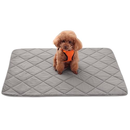 Hundebettmatte, reversible Hundekiste, gestepptes Diamantgitter -Waschableutnisplatte Schlafmatratze Zwinger Bettpolster, weiches warmes Haustierkissen für Böden, Sofas, Haustierkäfige/47 x 30 Zoll von Kalastussaari