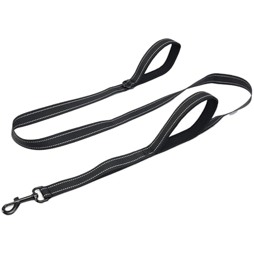 Hundeleine, 71 Zoll reflektierendes Nylon verdickter Doppelgriff Hundeleine mit Zinklegungsschnalle, Leine für Hunde Aller Rassen, Hundeleine von Kalastussaari