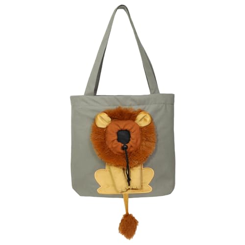 Hundetasche Träger, Baumwollkatze -Bag -Trägertasche mit Gesichtsloch, tragbarer Hund Beutel Tasche mit Schwanz für kleine Katzen und Hunde/17x16 Zoll von Kalastussaari