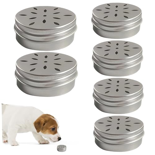 Kalastussaari 6pcs Geruchs Trainingskit, 2.68x1.02 Kleinhunde -Düfte -Trainingskit, Aluminium -Hundeduft -Trainingsbox, Robustes Hundetraining Kit, Hunde Nasen Arbeit Container Hundeversorgung von Kalastussaari