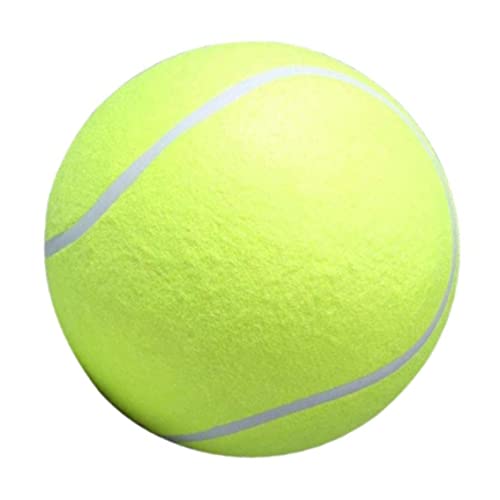 Kalastussaari Big Tennisball aufblasbarer Tennis Ball Hundeball Haustier Kaut Spielzeug Haustrainung Spielzeuggurer Chucker, aufblasbarer Tennisball von Kalastussaari