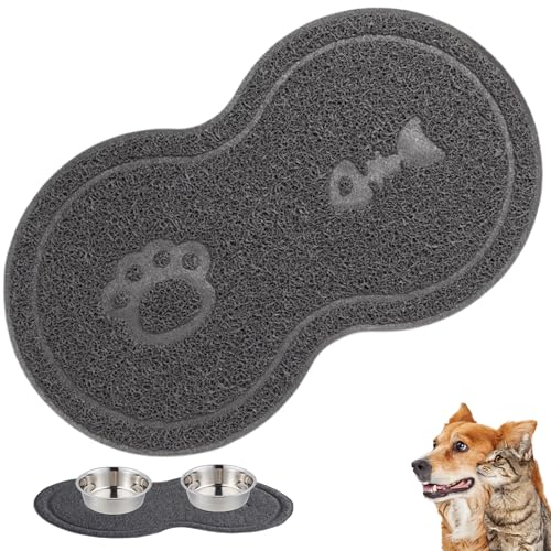 Kalastussaari Haustiernahrung Matte wasserdichte Nicht-Schlupf-Haustier-Fütterungsmatte Pet Bowl Matte Haustier Fütterung Keramik Schüssel Matte für Katzen und Hunde Haustier Fütterungsmatte von Kalastussaari