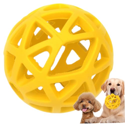 Kalastussaari Hundeball 5inch Hund Spielzeugpuzzle Ball, Hohle unzerstörbare Hundeball -Zähne Mahlen Roller Gummi -Hundekugeln für große mittlere Rasse Innen im Freien von Kalastussaari