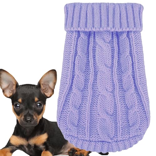 Chihuahua Pullover, Hundekleidung für kleine Hunde, Winter Warme Pullover Hundepullover, Hundepullover für kleine Hunde, Kaltes Wetter Welpen Kleidung Outfits für Yorkie Teetasse (X-Small) von Kallfir's cutie