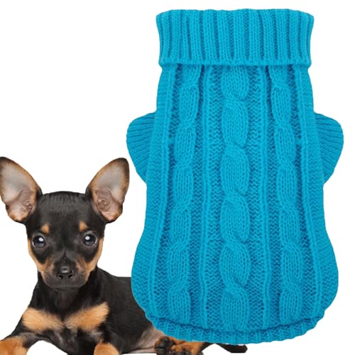 Hundekleidung für kleine Hunde, Chihuahua-Pullover, warmer Winterpullover, Hundepullover für kleine Hunde, Haustier-Katzenpullover, kaltes Wetter, Welpenkleidung, Outfits für Yorkie-Teetasse (XS) von Kallfir's cutie