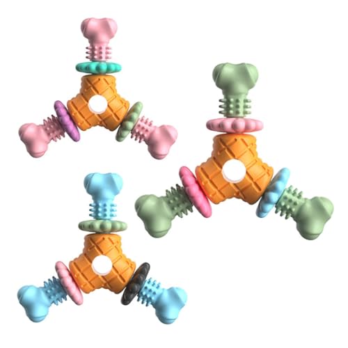 Kalttoy Hundespielzeug, TPR-Blütenblatt, für mittelgroße und mittelgroße Zähne, pastellfarben von Kalttoy