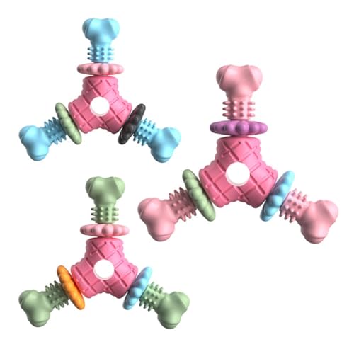 Kalttoy Hundespielzeug, TPR-Blütenblatt, für mittelgroße und mittelgroße Zähne, pastellfarben von Kalttoy