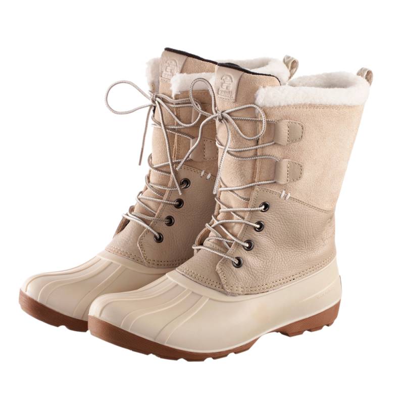 Kamik Damen Stiefel Simona beige/white, Gr. 38 von Kamik