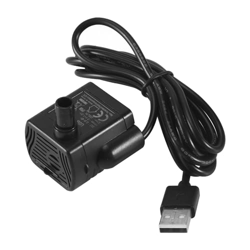 Kangtm Ultra-Leise Mini Brüstenlos USB Wasser Pumpe 5V 70Cm Tauch Brunnen Aquarium Umlaufend von Kangtm