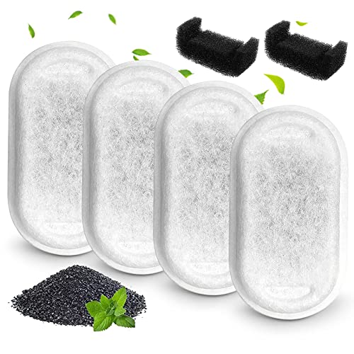 6Pcs Ersatz Filter Filter Einschließlich U Förmigen Schwämme Hunde Dispenser Trinken Foun von Kaohxzklcn