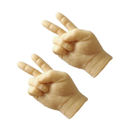 Kaohxzklcn Kleine Hand für Katzen, kleine Hand-Fingerpuppen, lustige Finger-Foto-Requisiten, Fingerpuppen für Katzen, 2 Stück von Kaohxzklcn