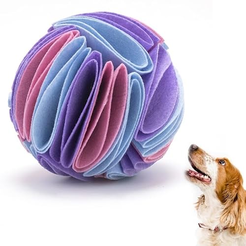 Kapmore Filz-Hunde-Leckerli-Ball, Puzzle-Spielzeug, interaktives Schnüffelnasenarbeit, Hunde-Dosierung, Schnüffelball von Kapmore