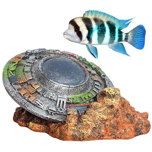 Kapmore Kleines realistisches Aquarium-Ornament aus Kunstharz, geruchlos, sicheres Landschaftszubehör, Wasserdekoration, passend für Aquarien von Kapmore