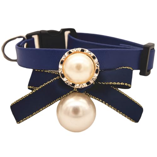 Kleine elegante Halskette mit Schleife: schönes Strass-Perlenhalsband, Katzen-Festival, Geburtstag, Hochzeits-Accessoire von Kapmore