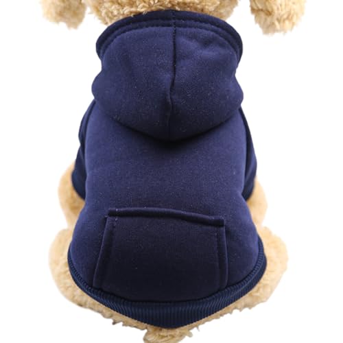 Lässiger, warmer, einfarbiger Haustier-Pullover mit Tasche, atmungsaktive Winterkleidung für Katzen und Hunde, Hundebekleidung, Urlaubspullover-Stil von Kapmore