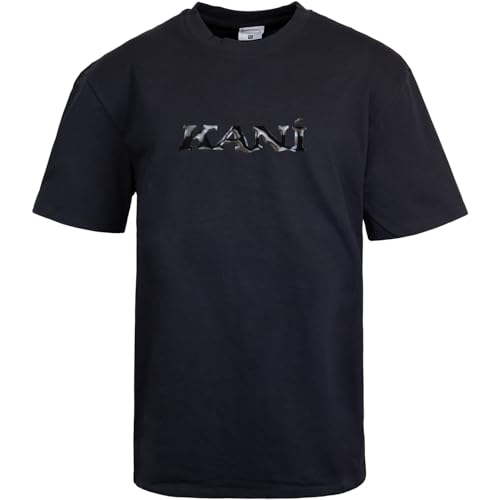 Karl Kani Slpash Retro T-Shirt (DE/NL/SE/PL, Alphanumerisch, L, Regular, Regular, Black) von Karl Kani