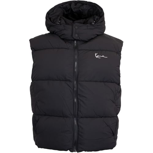 Karl Kani Small Signature Puffer Vest Weste (DE/NL/SE/PL, Alphanumerisch, L, Regular, Regular, Black) von Karl Kani