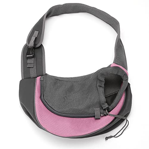 Pet Dog Sling Atmungsaktive Mesh-Reise-Sling-Tasche für Hunde Katzen Haustier-Reiserucksack (M bis zu 10 lbs Rot/Pink/Blau) von Karlak