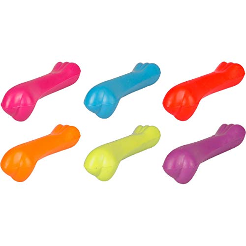 Karlie Hundespielzeug: 6 x Gummiknochen, 22 cm, # 70280500 von Flamingo